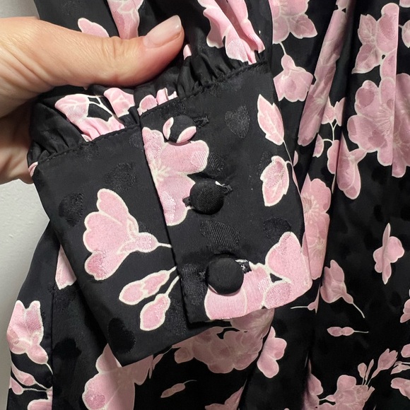 The Kooples Pink Floral Long Sleeve Dress - Picture 4 of 5